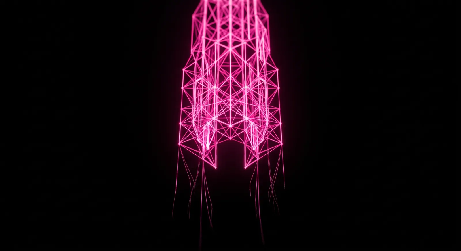 A tall structure that is hollow inside, representing an AI feature with no data foundation
