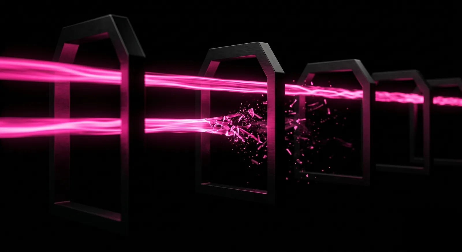 Minimal analog clock face showing 3am rendered in glowing pink light against black, representing the time when unmonitored AI agents encounter failures
