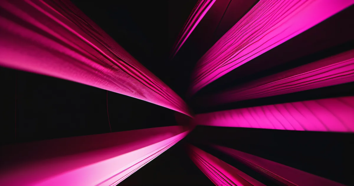 Tree rings with hot pink bioluminescent growth layers — organizational policy growth by Amelia Gagne