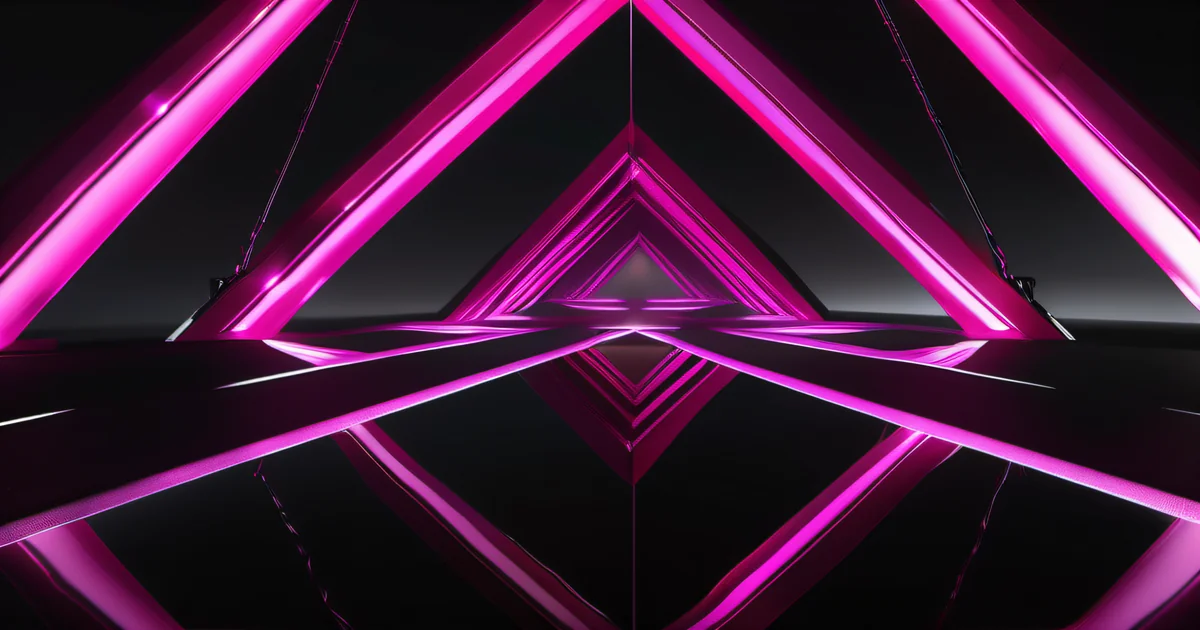 Forest crossroads with hot pink light at one fork — wrong AI choices by Amelia S. Gagne