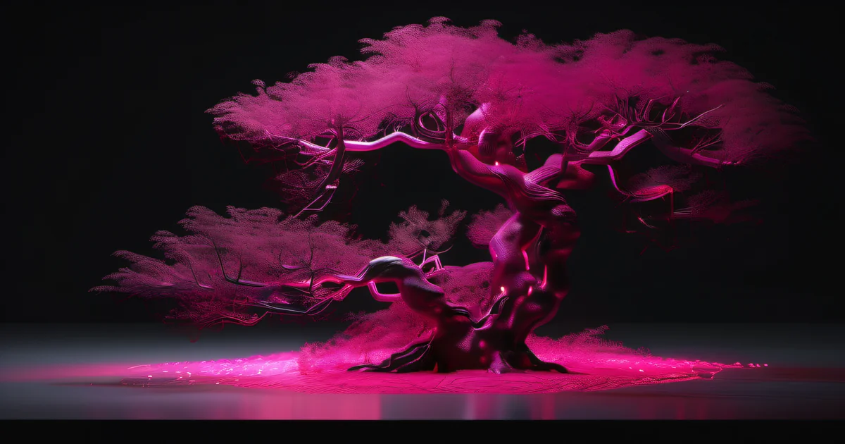 Bioluminescent mycelium network branching in darkness — nature's original asynchronous communication system