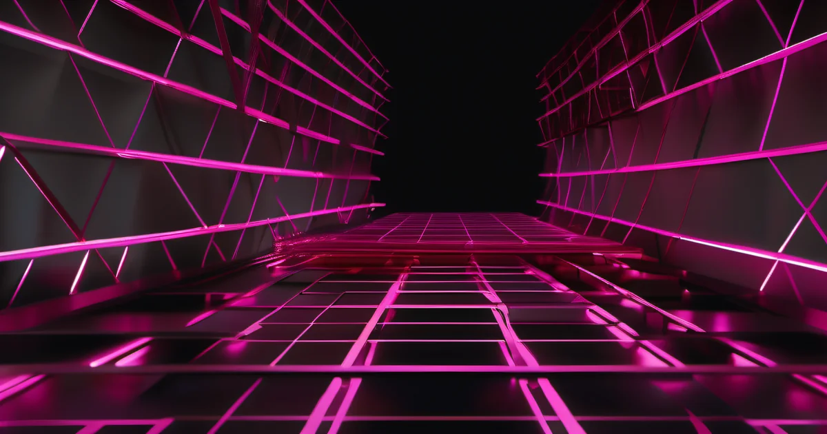 Bioluminescent mycelium network with hot pink magenta nodes — async communication as distributed intelligence that does not require simultaneous presence to function