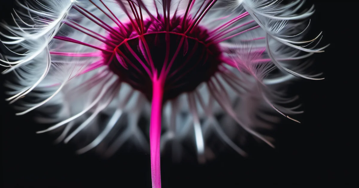 Luminescent dandelion seeds dispersing — information propagation and organic content distribution
