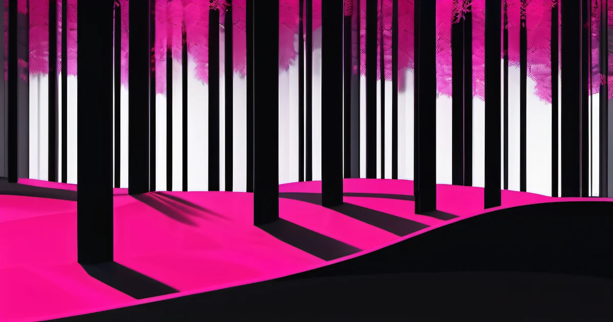 Forest path disappearing into dark woods — the journey forward through complexity