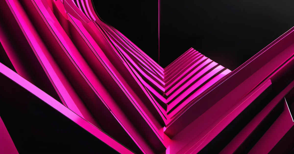 Geometric form growing larger with each rotation — content marketing compounding over time