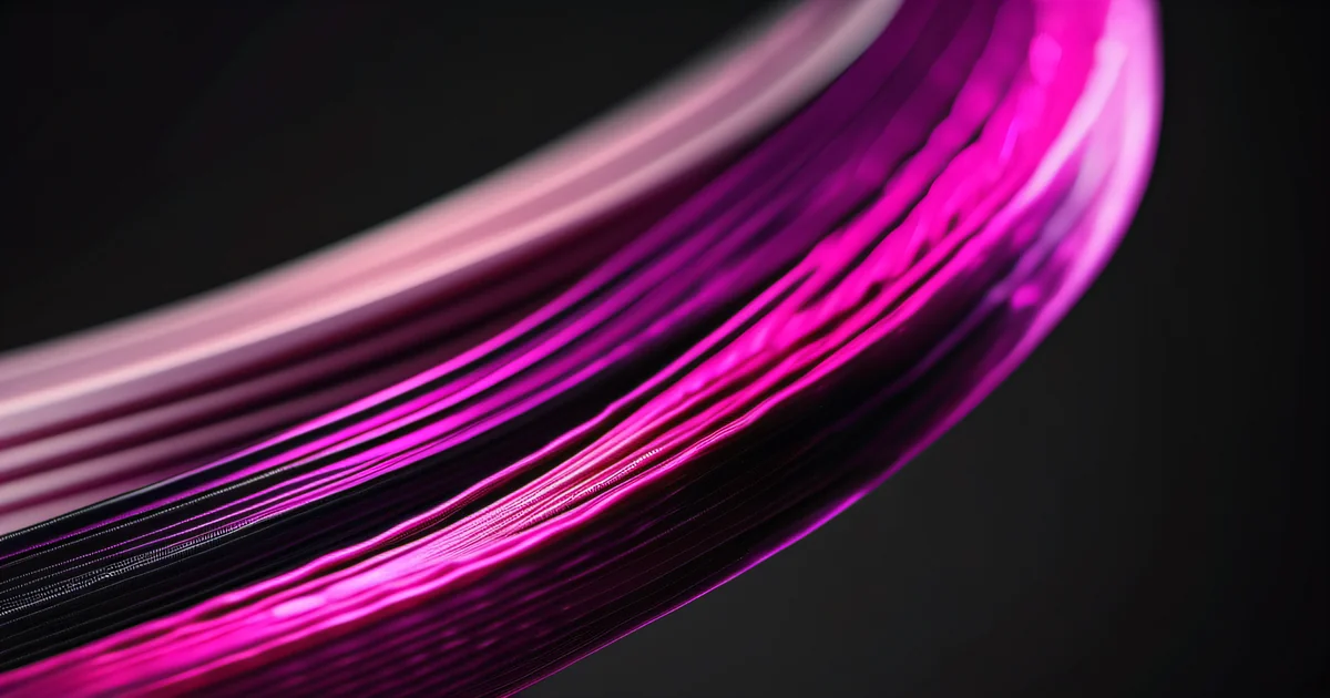 Macro photography of fiber optic cable bundle with light pulses — page speed as physical data infrastructure