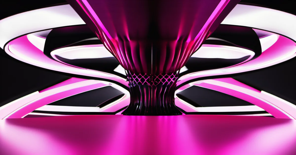 Funnel narrowing rapidly with hot pink liquid — sales motions compress evaluation to move deals through the pipeline before fit is established