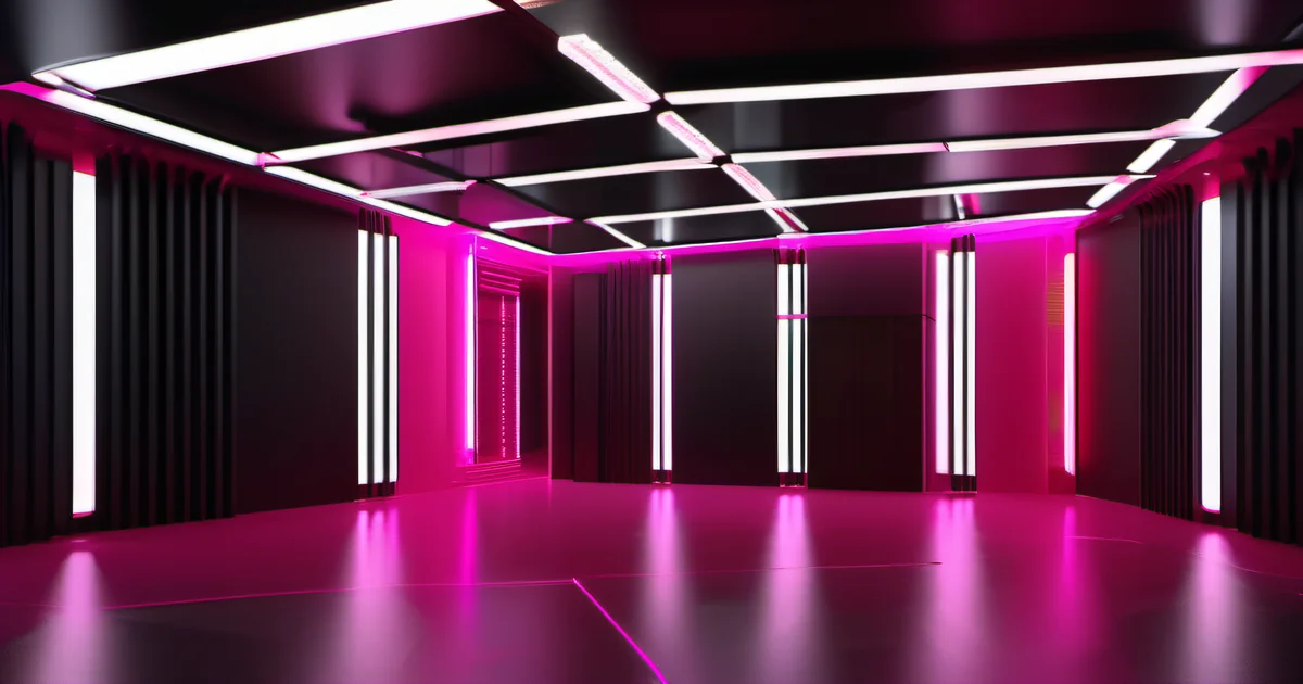 Condenser microphone in dark studio with hot pink LED ring light — Amelia Gagne on documentation and communication as scaling tools