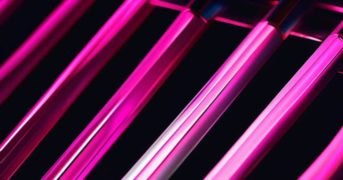 Fiber optic cable tips glowing with data transmission — the precision that well-structured prompts bring to AI communication, carrying specific business context that transforms vague responses into actionable output