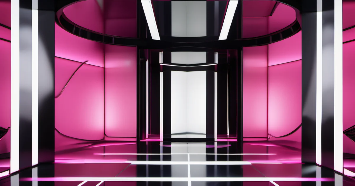 Camera lens elements extreme macro with hot pink magenta light refraction — image file optimization as the precision layer between capture quality and delivery performance