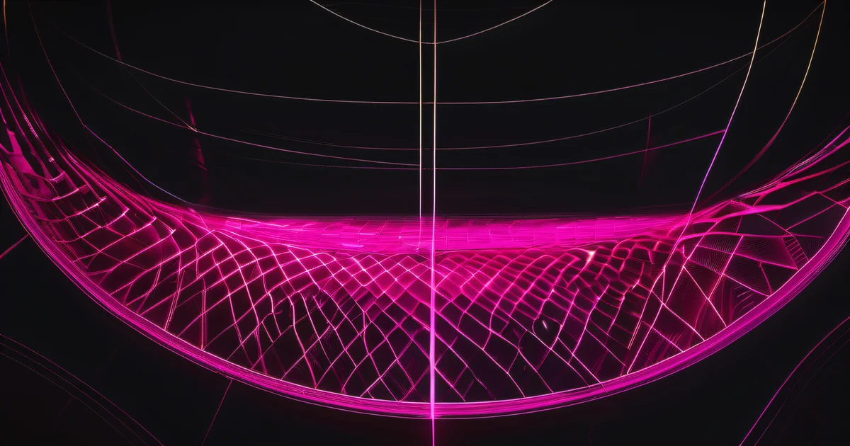 Ancient tree ring cross-section with hot pink magenta bioluminescent growth boundaries — institutional memory as layered organizational knowledge that compounds across turnover events