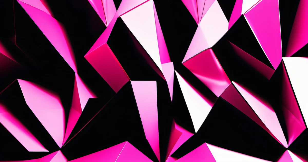 Solid granite block with hot pink spotlight and dramatic shadow — monolithic architecture strength by Amelia S. Gagne