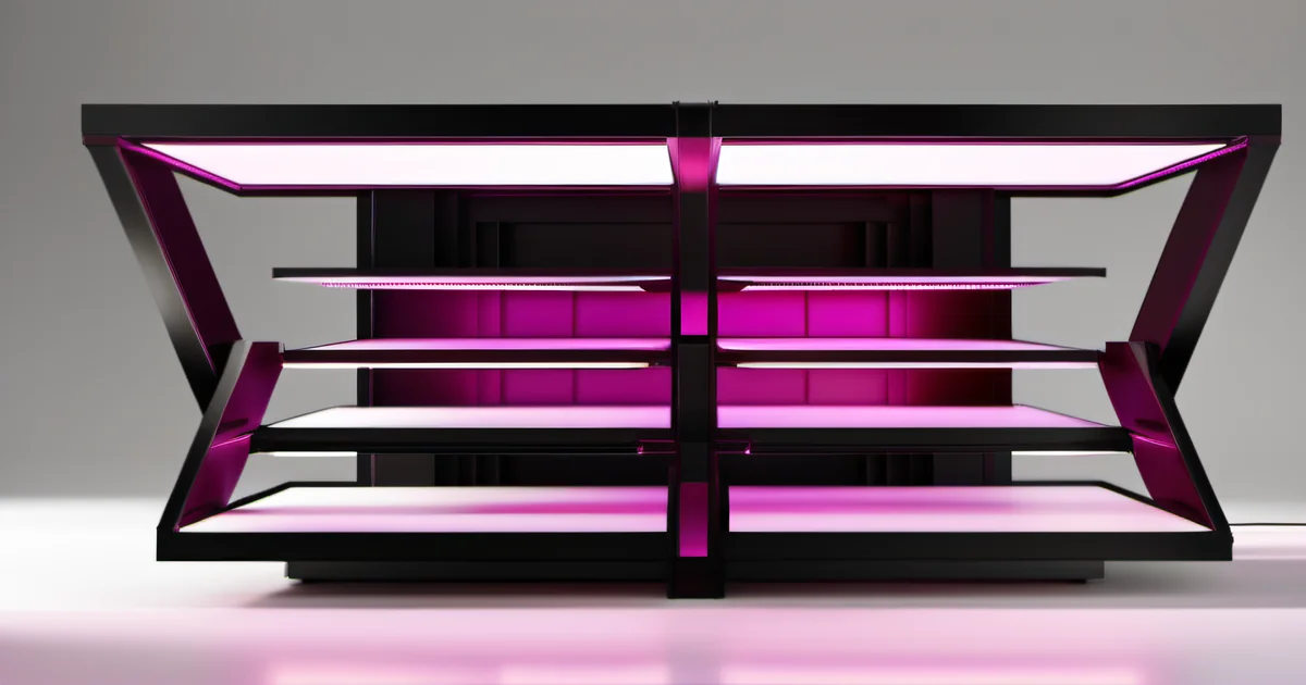 Precision toolbox with organized compartments in hot pink LED light — Amelia S. Gagne on build vs buy decisions