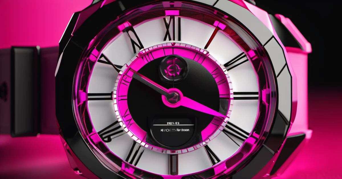 Combination lock dial macro with hot pink numbers — password security by Amelia S. Gagne