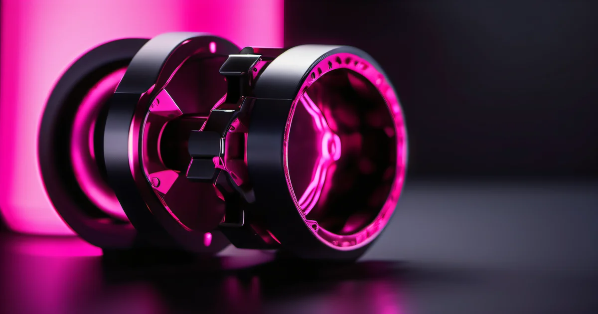 Extreme macro of padlock pin tumblers in hot pink light — Amelia S. Gagne on the mechanics of cybersecurity prevention