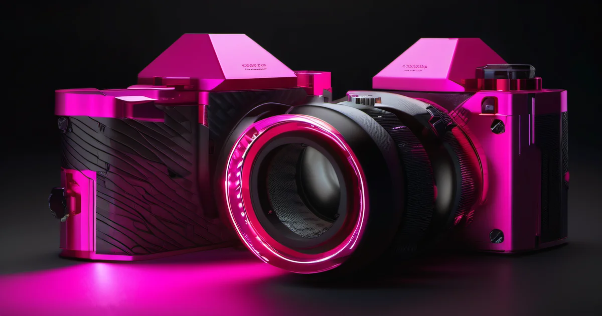Extreme macro of precision mechanical lock mechanism with hot pink magenta accent lighting — granular access control as engineered precision at the permission layer