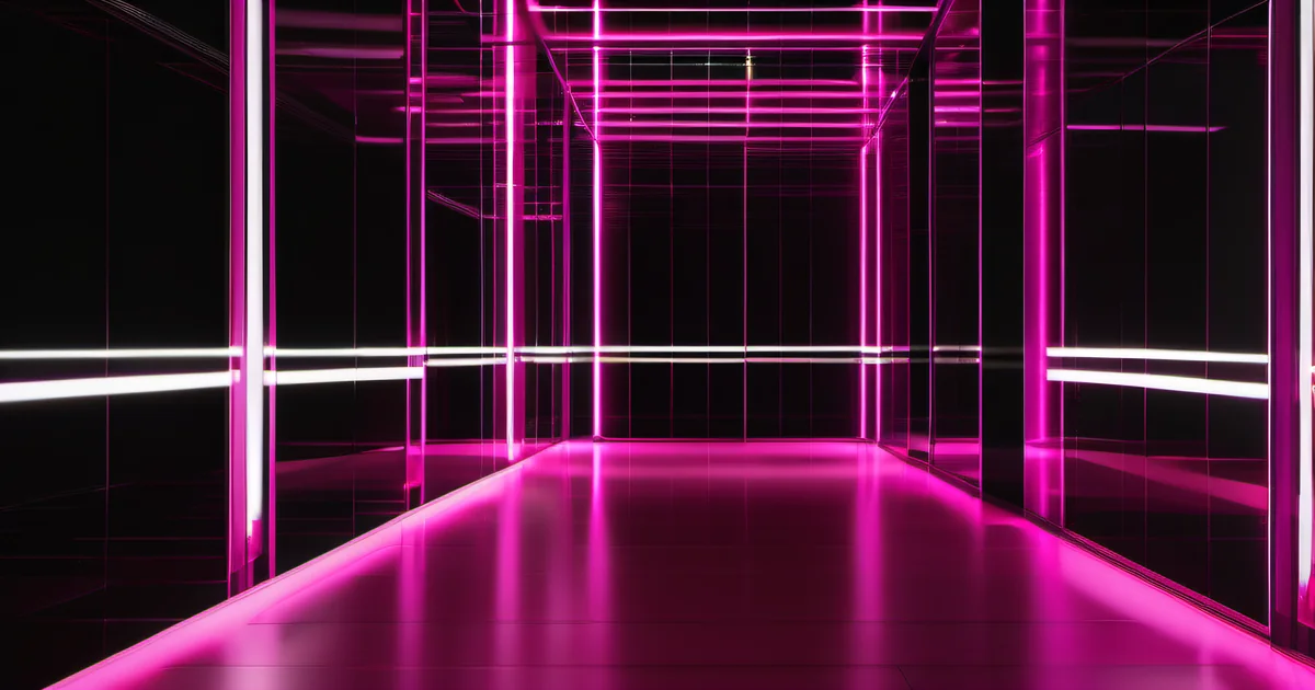 Bioluminescent root system with hot pink magenta selective growth paths — saying no to clients as deliberate growth direction, with some paths thriving and others left dark