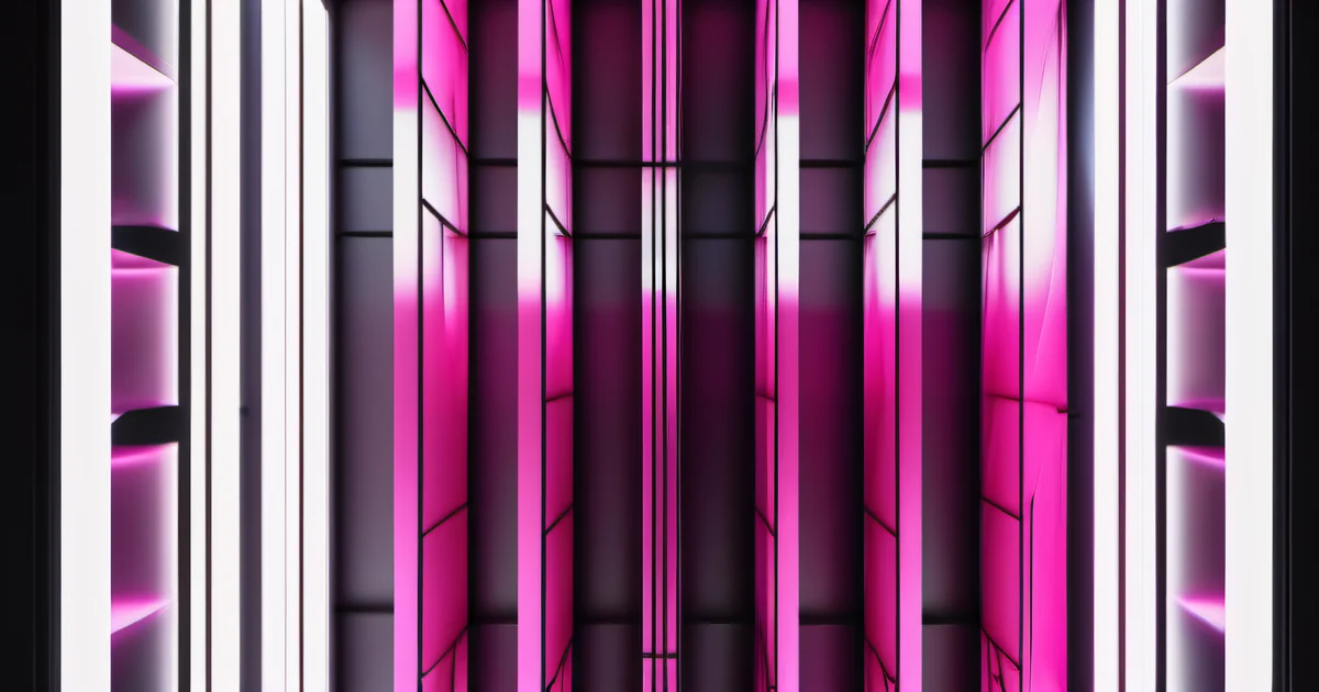 Fiber optic bundle cross-section with hot pink magenta layered data channels — Search Console index coverage as structured visibility into what Google has actually processed versus what exists on the site