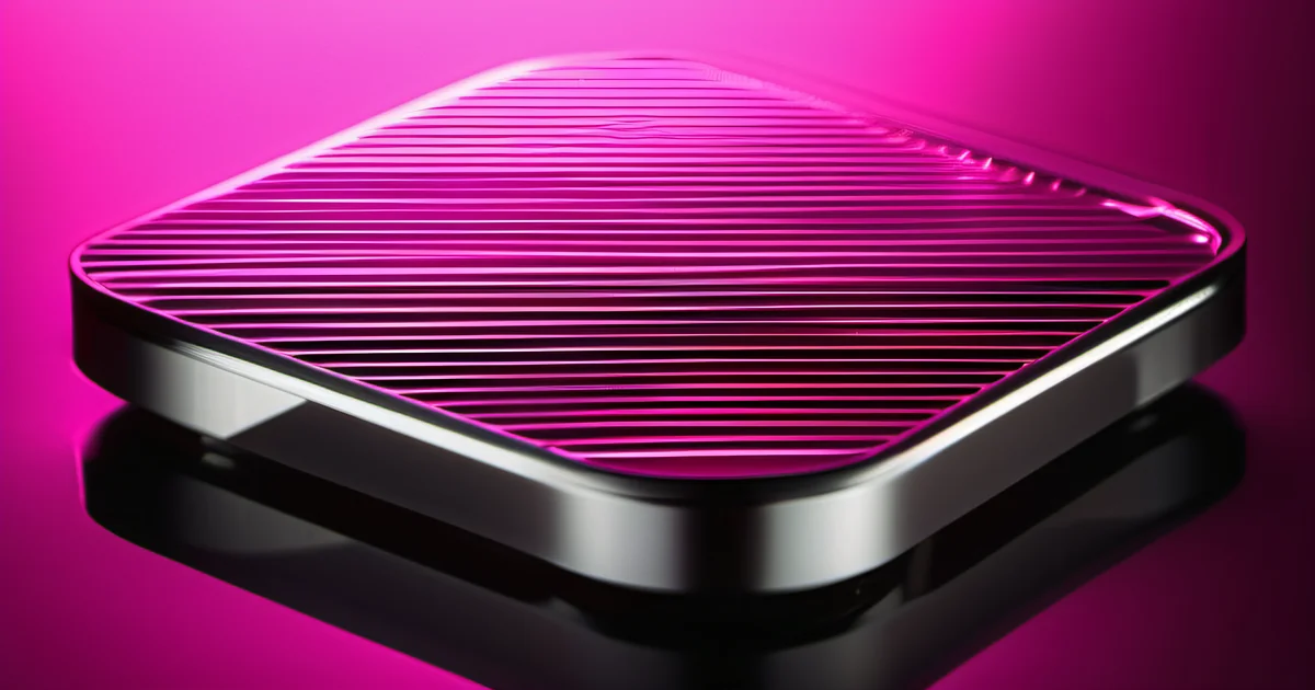 Sleek server appliance on a reflective pink surface, illustrating self-hosted infrastructure — Amelia S. Gagne, Kief Studio
