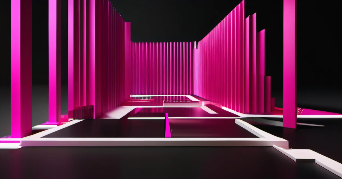 Geometric monolith forms in organized formation — self-hosted infrastructure as deliberate architectural choice, not default