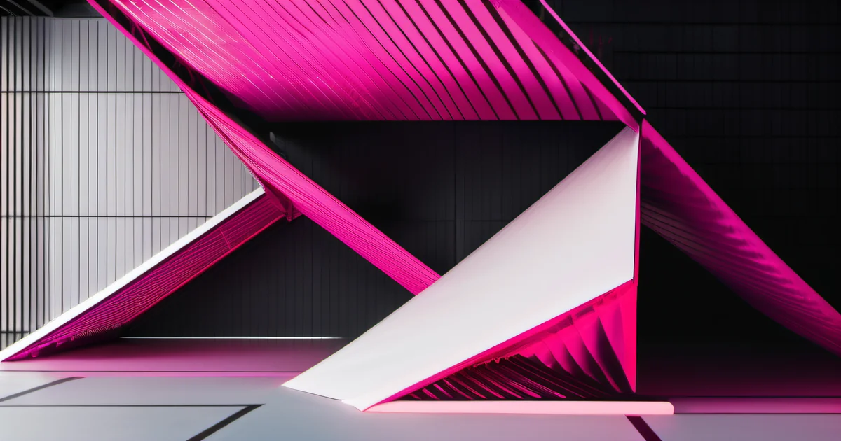 Inverted pyramid geometric form with elevated top position — answer-first content architecture placing the most citable information first