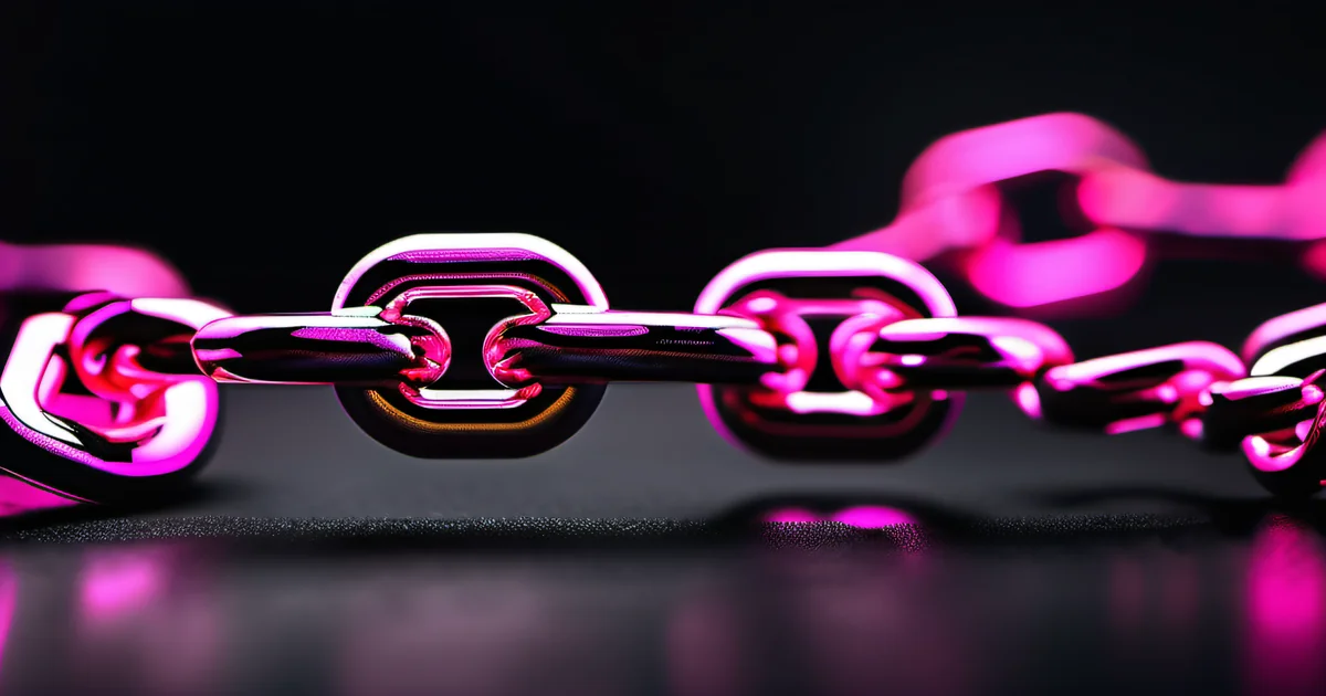 Rusted anchor chain links in hot pink light — Amelia S. Gagne on the sunk cost fallacy in technology decisions