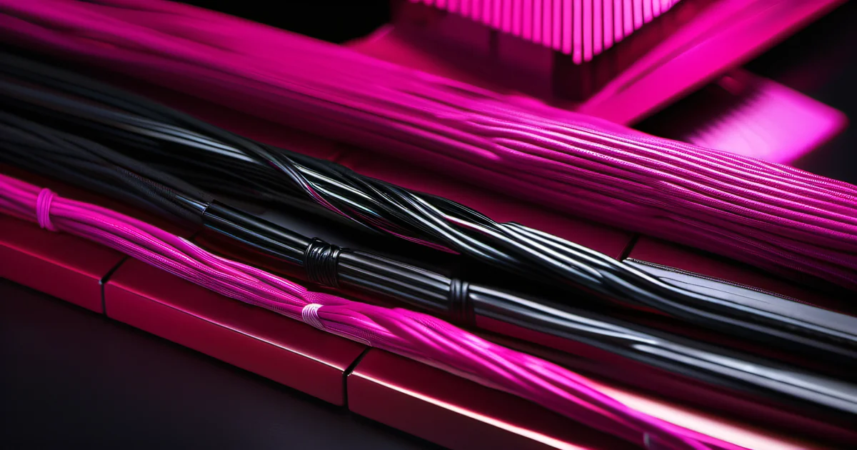 Tangled cable mess versus neatly organized cable bundles — the difference between raw unstructured business data and the clean consistent format AI needs to produce reliable analysis rather than garbage-in-garbage-out