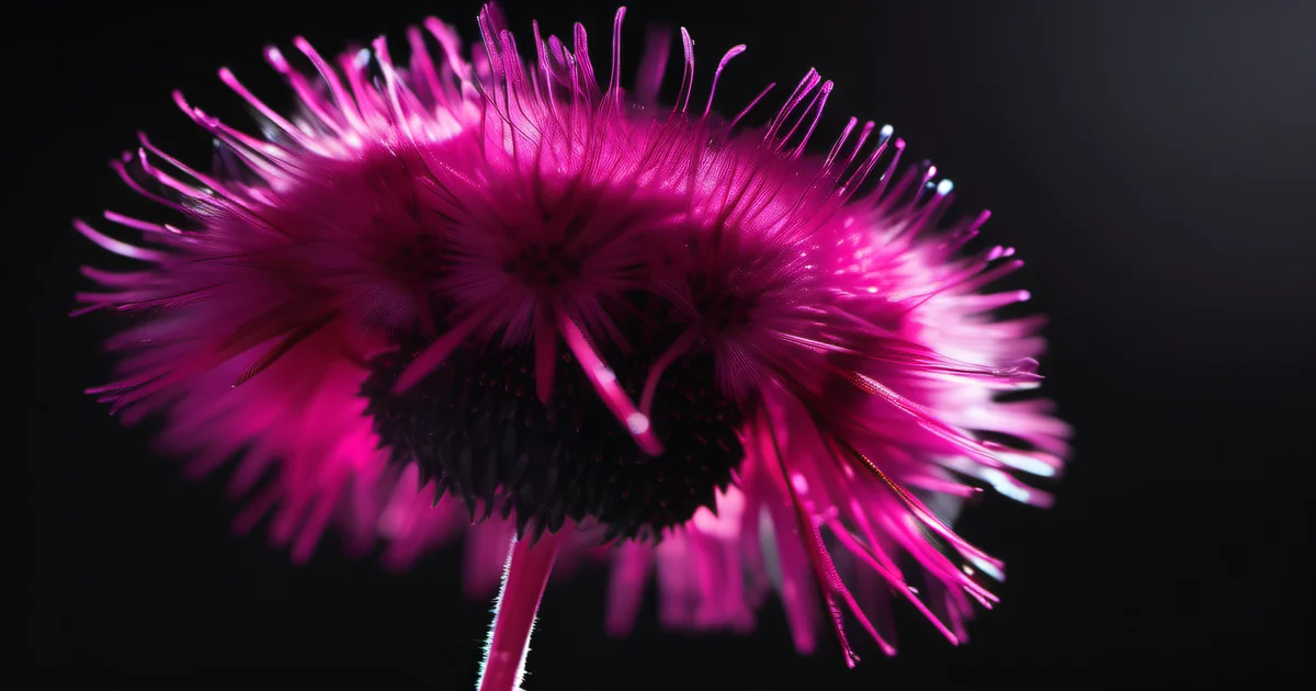 Macro photograph of a dandelion seed head with individual seeds catching light, symbolizing how one compromised password can spread across dozens of connected services
