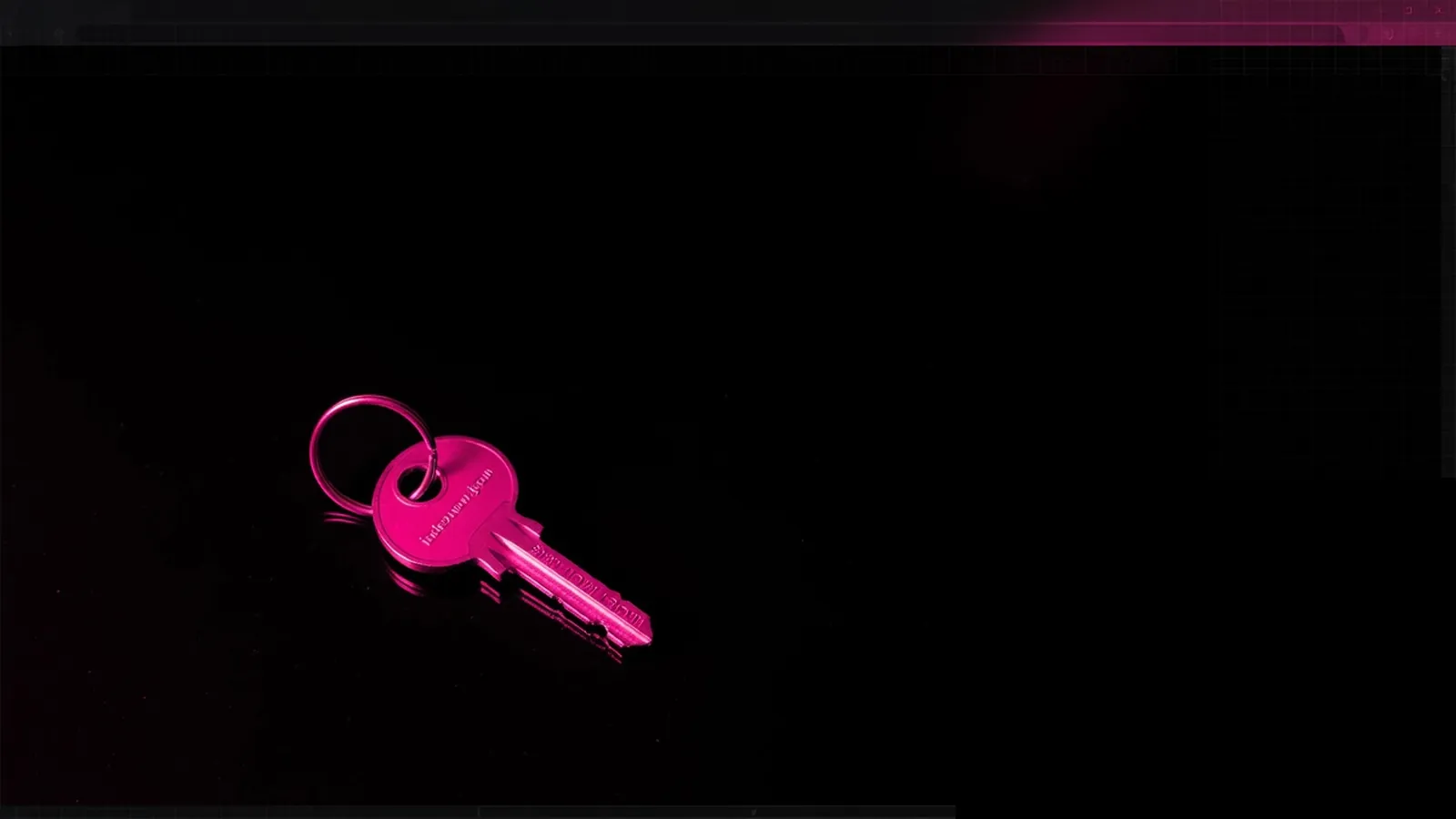Magenta key on a dark page, IndexNow key file for Bing and Copilot citations, Amelia S. Gagne