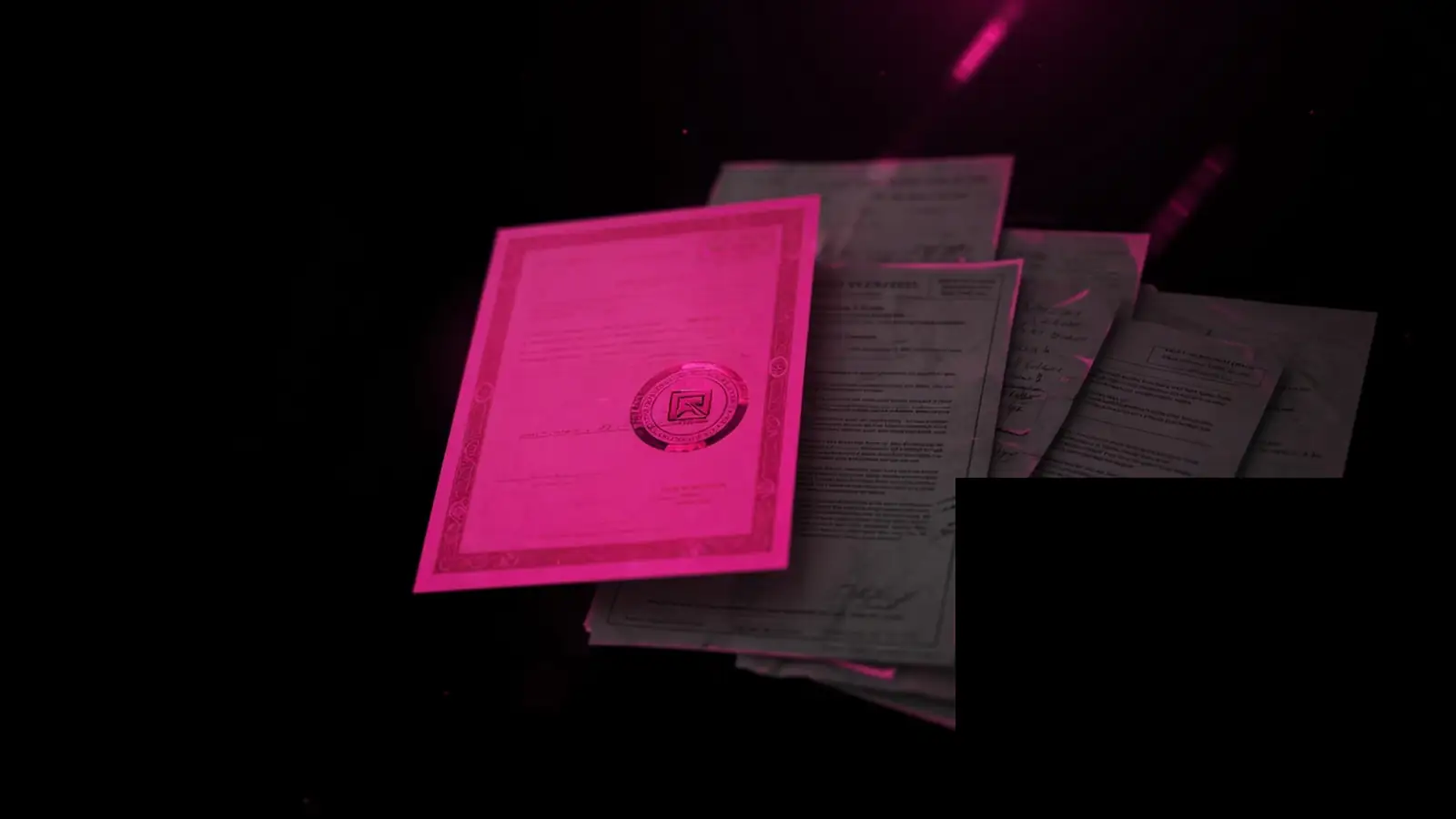 A magenta official node among dim pages on black, ChatGPT citation for a regulated small business, Amelia S. Gagne