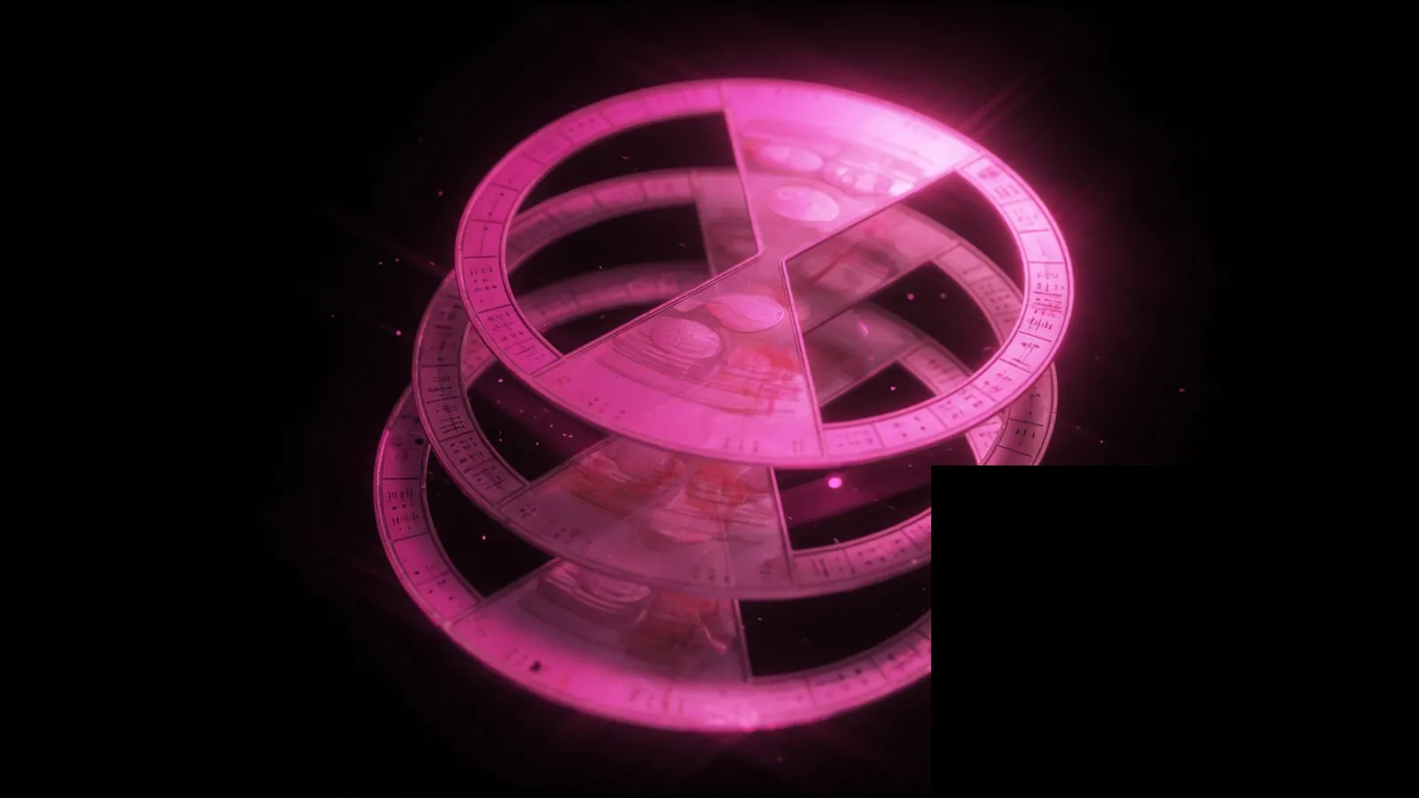 Magenta hour rings stacked on black, internal labor as the real cost of scattered compliance audits