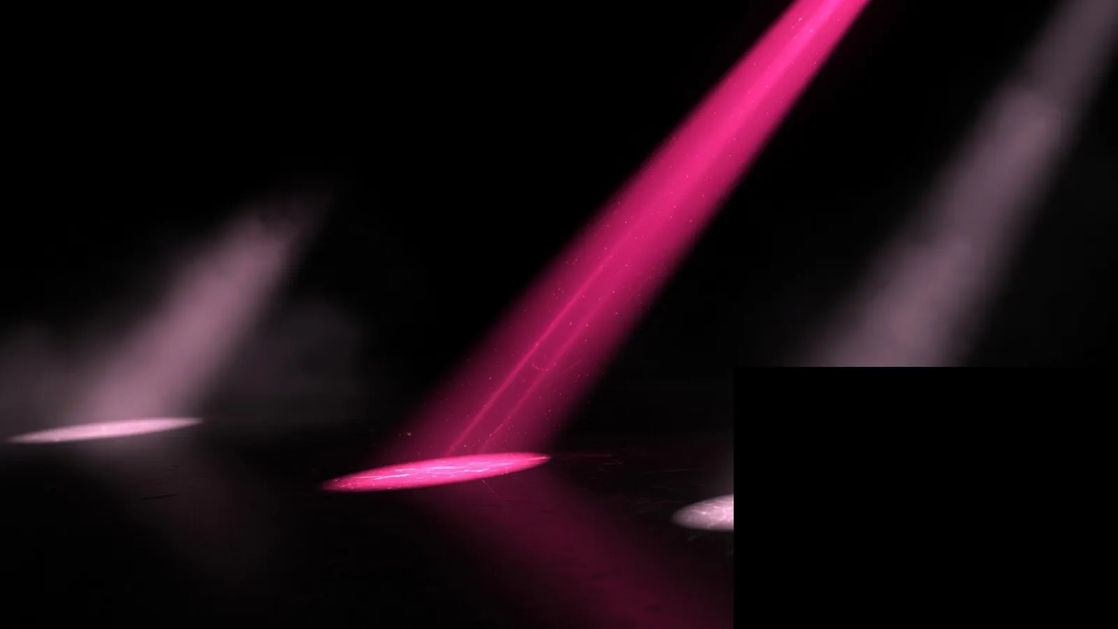 One magenta beam on black, IT platform consolidation cost savings as focused spend not scattered retainers