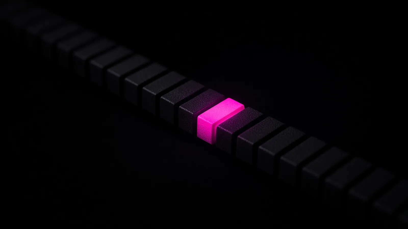 A magenta-lit index of dark entries on black, the vendor register behind contract security obligations