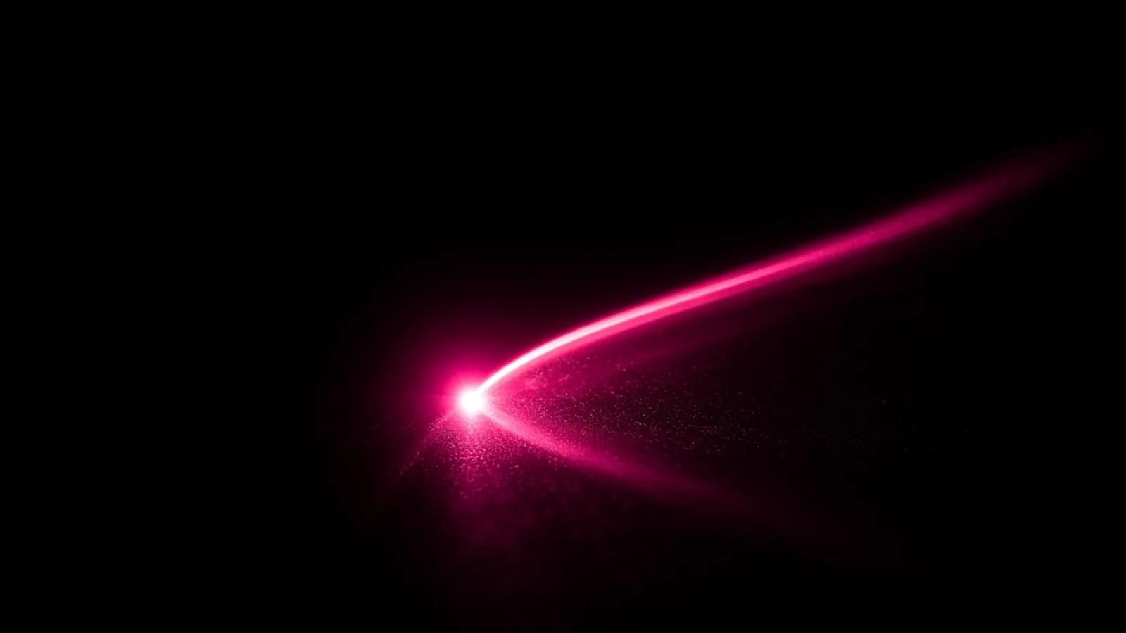 A single magenta arc of light across black, the notification window in a cyber insurance claim
