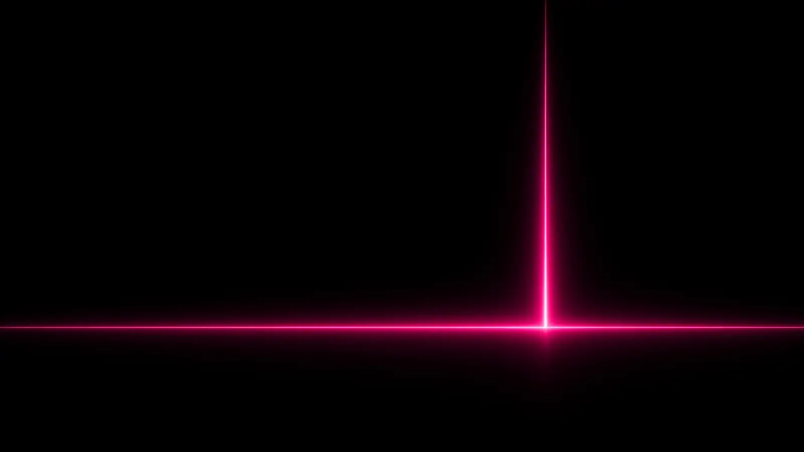 A small steady magenta line beside one tall spike on black, cyber resilience tools cost vs breach recovery fines