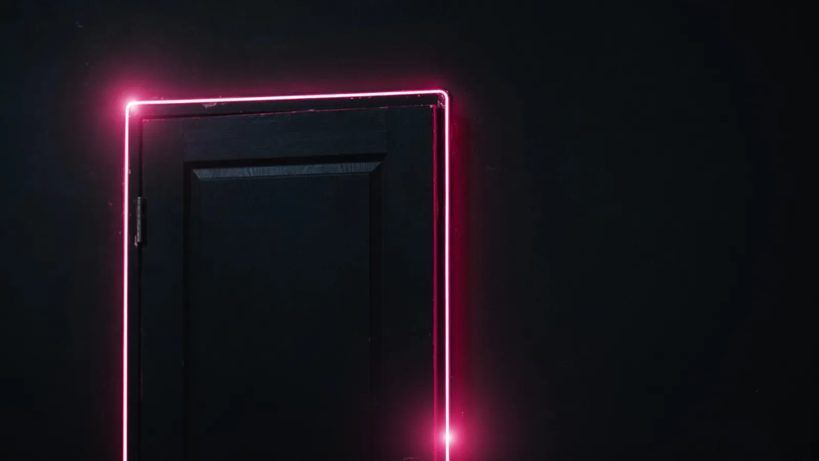 A magenta door on a dark wall, knowing the cost to leave HubSpot