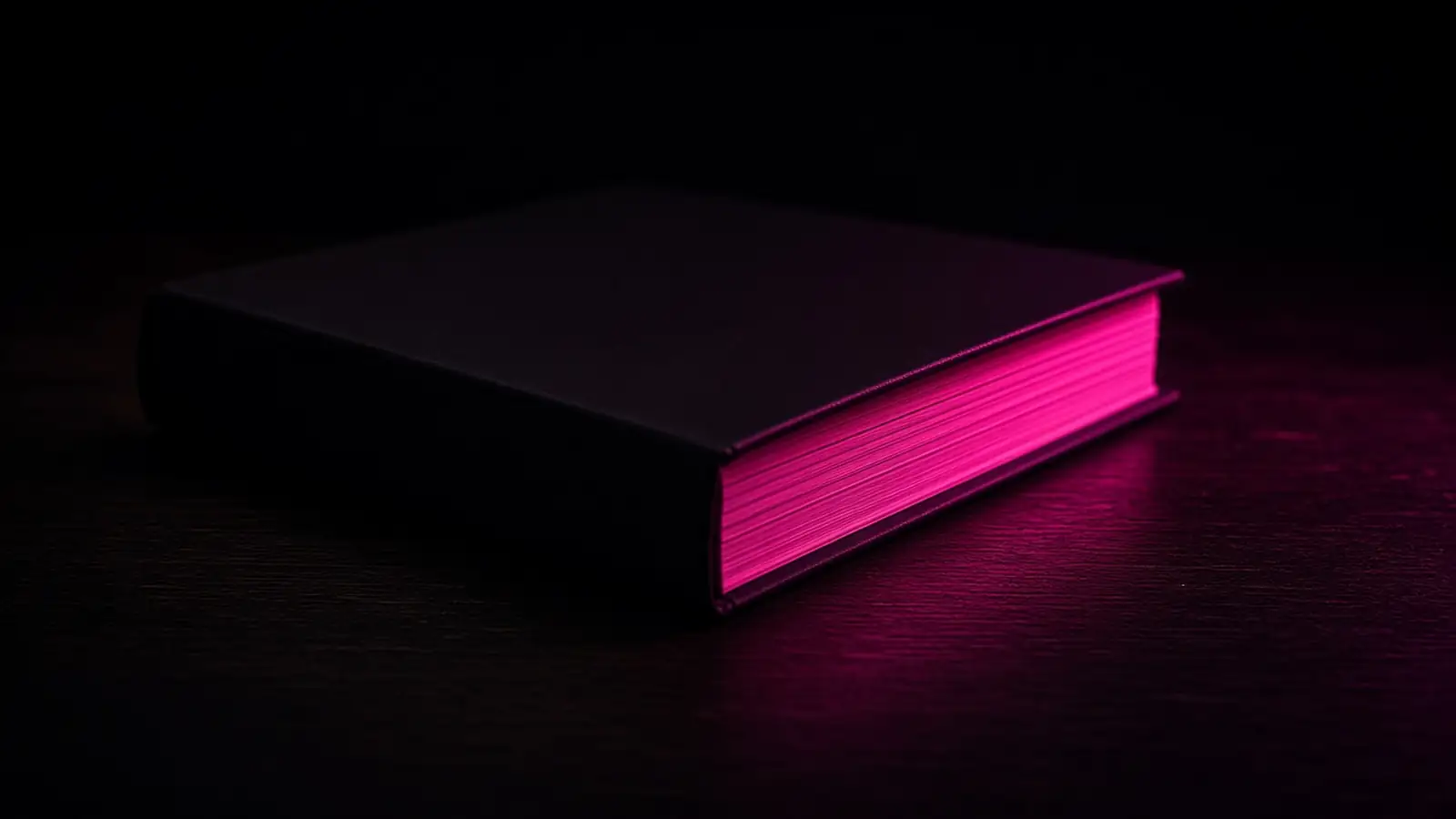 A bound document on a dark desk with one page edge lit hot pink, Massachusetts WISP requirements under 201 CMR 17.00