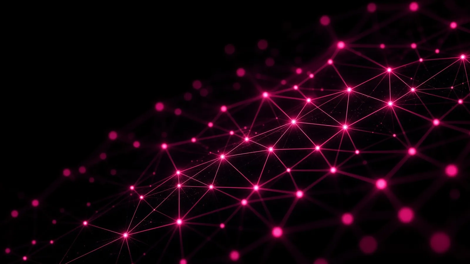 A magenta-lit diagram of connected nodes on black, documentation required in an MSP scope of work