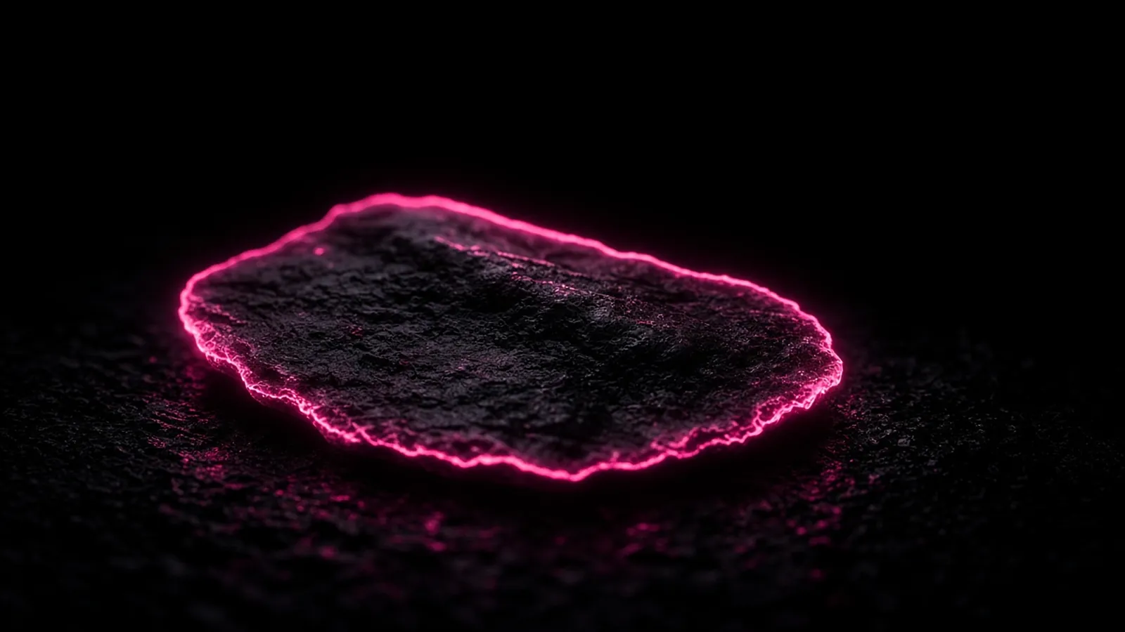 A magenta outline widening past a dim original boundary on black, scope drift against an MSP scope of work