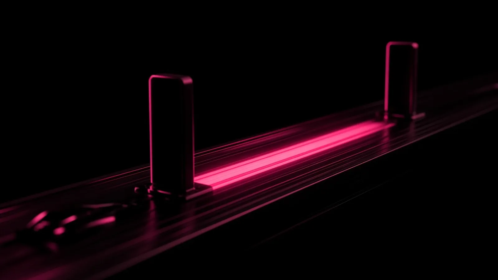 A magenta interval compressing along a dark track, automation shifting achievable MSP SLA targets