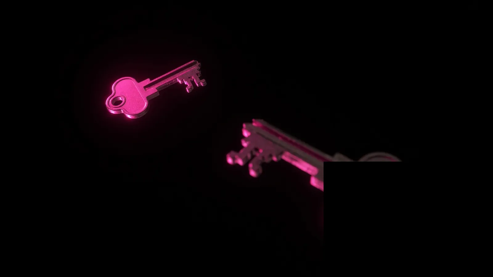 Separate magenta key for an agent, not a copied human key, non-human identity AI agent credentials