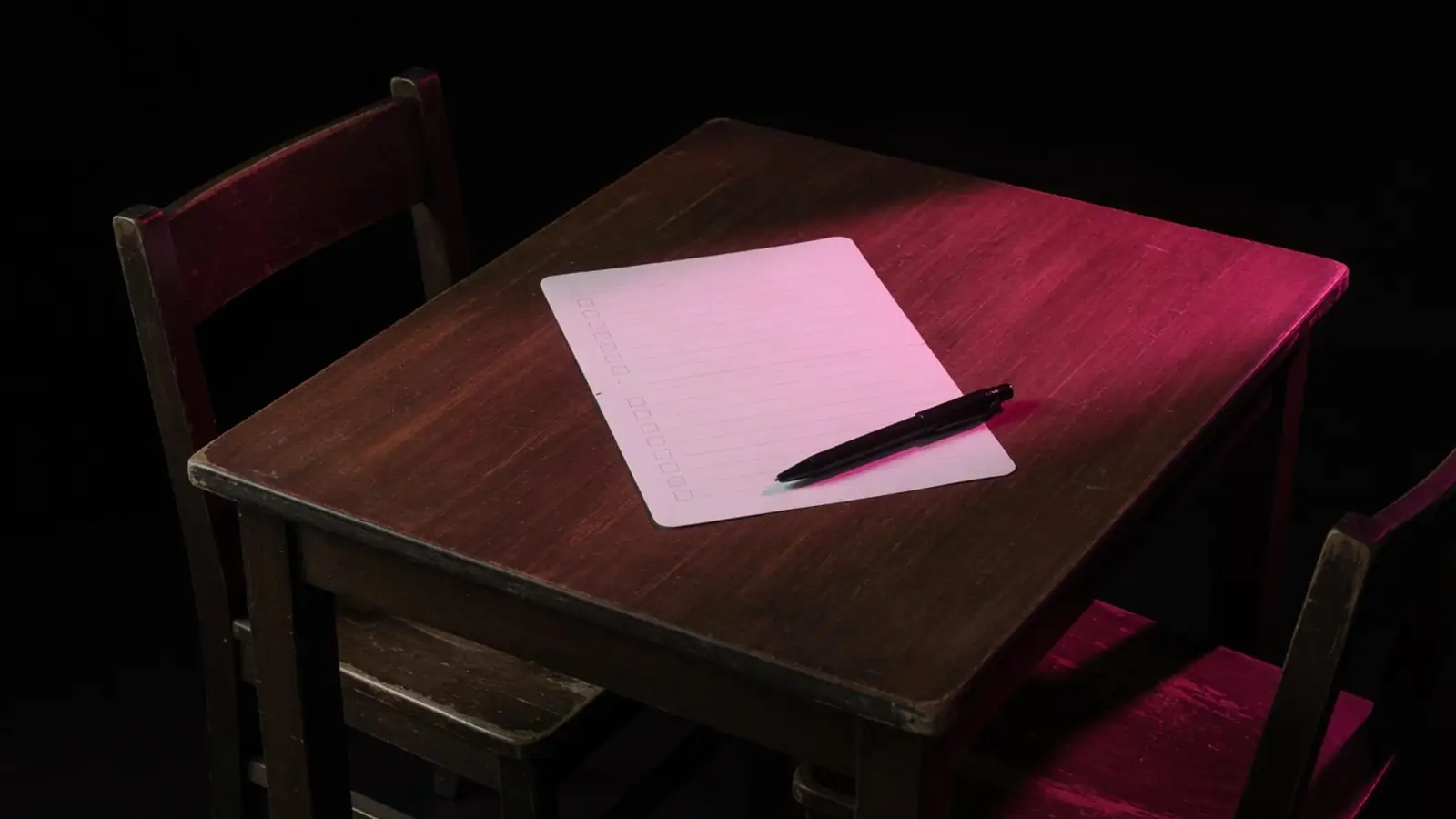 A blank checklist on a dark table, partner vetting mid-market, Amelia S. Gagne